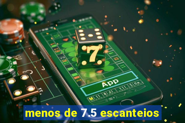 menos de 7.5 escanteios